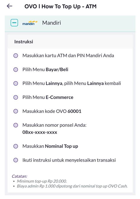 atm bank mandiri topup ovo Trik top-up kilat selaku youtuber minecraft opsi cerdas image 1