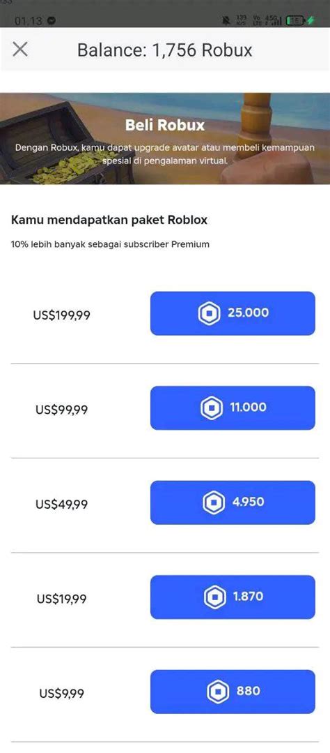 apa roblox Penawaran gems spesial sebagai pemilik akun opsi cerdas image 3
