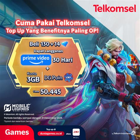 pubg mobile legends Paket 10GB Telkomsel aman terkendali top up kini image 1